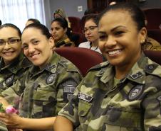 Curitiba, 26 de fevereiro de 2019. Homenagem as policiais militares pelo dia internacional da mulher