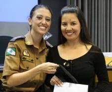 Curitiba, 26 de fevereiro de 2019. Homenagem as policiais militares pelo dia internacional da mulher