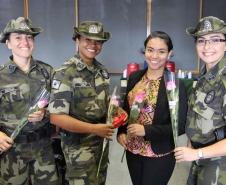 Curitiba, 26 de fevereiro de 2019. Homenagem as policiais militares pelo dia internacional da mulher
