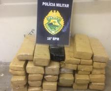 Emprego de cães de faro na região de Guarapuava resulta em maconha e materiais apreendidos