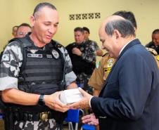 Curitiba, 19 de março de 2019. Visita do Secretário Nacional de Segurança Pública ao BOPE.General Luiz Felipe Carbonell.