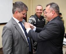 Curitiba, 19 de março de 2019. Visita do Secretário Nacional de Segurança Pública ao BOPE.General Guilherme Theophilo.