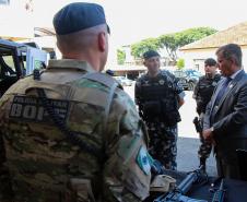 Curitiba, 19 de março de 2019. Visita do Secretário Nacional de Segurança Pública ao BOPE.