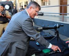 Curitiba, 19 de março de 2019. Visita do Secretário Nacional de Segurança Pública ao BOPE.General Guilherme Theophilo.