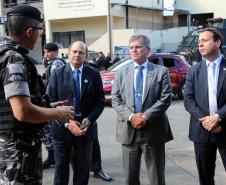 Curitiba, 19 de março de 2019. Visita do Secretário Nacional de Segurança Pública ao BOPE.Curitiba, 19 de março de 2019. Visita do Secretário Nacional de Segurança Pública ao BOPE.General Guilherme Theophilo.General Luiz Felipe Carbonell.