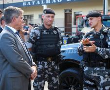 Curitiba, 19 de março de 2019. Visita do Secretário Nacional de Segurança Pública ao BOPE.Curitiba, 19 de março de 2019. Visita do Secretário Nacional de Segurança Pública ao BOPE.General Guilherme Theophilo.General Luiz Felipe Carbonell.