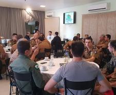 Londrina, 10 de abril de 2019. Visita do Secretário de Segurança ao 5º BPM em Londrina
