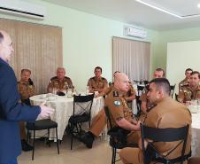 Londrina, 10 de abril de 2019. Visita do Secretário de Segurança ao 5º BPM em Londrina