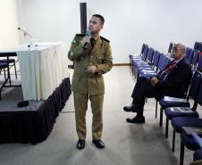 Pinhais, 11 de abril de 2019. Palestra do Cel. Hudson na Expotrade