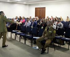 Pinhais, 11 de abril de 2019. Palestra do Cel. Hudson na Expotrade