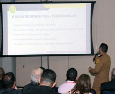 Pinhais, 11 de abril de 2019. Palestra do Cel. Hudson na Expotrade