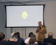 Pinhais, 11 de abril de 2019. Palestra do Cel. Hudson na Expotrade