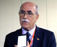 Pinhais, 11 de abril de 2019. Palestra do Cel. Hudson na Expotrade