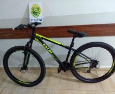 Bicicleta é recuperada e dois homens são presos no Noroeste do Paraná