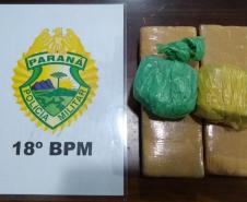 Mais de 1,6 quilos de maconha e 178 pedras de crack são apreendidos pela PM no Norte Pioneiro do estado