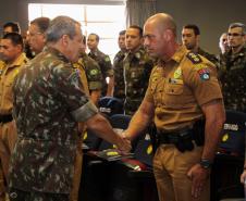 Curitiba, 15 de abril de 2019. Visita do General Tómas - Comandante da 5ª Divisão do Exército