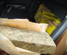 Carro carregado com 280 quilos de maconha é apreendido pela PM em Campo Bonito (PR)