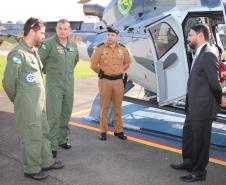 Curitiba, 26 de abril de 2019. Demonstração do helicoptero aos Oficiais da Almepar.
