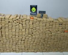 Quase meia tonelada de maconha é apreendida pela PM em Laranjeiras do Sul, no Centro-Sul do estado