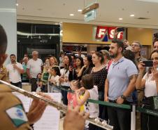 Curitiba, 11 de maio de 2019. Apresentação da Banda da PMPR em homenagem ao Dia das Mães.