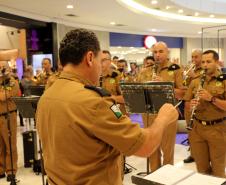 Curitiba, 11 de maio de 2019. Apresentação da Banda da PMPR em homenagem ao Dia das Mães.