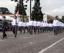 São Jose dos Pinhais, 20 de Maio de 2019. Solenidade alusiva ao Patrono da PMPR. Desfile do CPM.