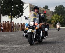 São Jose dos Pinhais, 20 de Maio de 2019. Solenidade alusiva ao Patrono da PMPR. Desfile de viaturas.