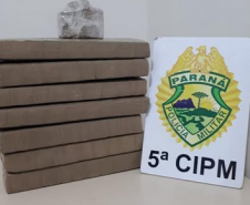 Trio envolvido com tráfico de maconha é preso pela PM na rodoviária de Cianorte, no Noroeste do Paraná