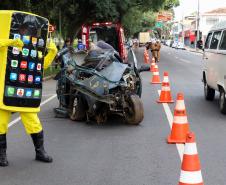Curitiba, 27 de maio de 2019. Blitz Educativa Maio Amarelo
