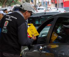 Curitiba, 27 de maio de 2019. Blitz Educativa Maio Amarelo