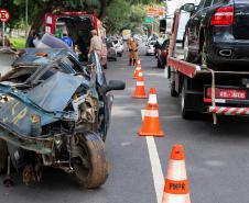 Curitiba, 27 de maio de 2019. Blitz Educativa Maio Amarelo
