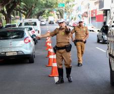 Curitiba, 27 de maio de 2019. Blitz Educativa Maio Amarelo