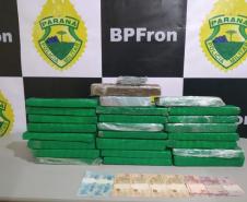 Durante Operação Muralha, BPFron apreende mais de 16 quilos de maconha e 228 pacotes de essência de narguilé