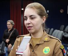 Curitiba, 06 de junho de 2019. Anivesário do 23º BPM. Foto: Sd. Veridiana, agraciada com medalha de bronze.