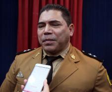 Curitiba, 06 de junho de 2019. Anivesário do 23º BPM. Foto: Ten. Roberto, agraciado com medalha durante a solenidade.