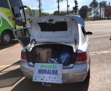 BPFron recupera carro furtado e apreende contrabando no Oeste do estado