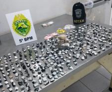 PM de Cambé prende homem e apreende mais de 370 porções de maconha 