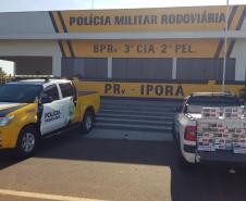 Carga de cigarros contrabandeados é apreendida pela Polícia Rodoviária Estadual no Noroeste do estado