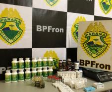 Mais de 200 produtos anabolizantes contrabandeados são apreendidos pelo BPFron em Guaíra (PR)