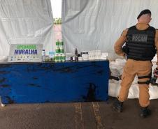 Mais de 200 produtos anabolizantes contrabandeados são apreendidos pelo BPFron em Guaíra (PR)