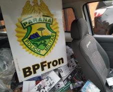 BPFron apreende veículo carregado com contrabando do Paraguai em Nova Santa Rosa (PR)
