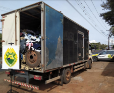 Milhares de peças de roupas são recuperadas pela PM após furto a uma lavanderia de Tapejara (PR); autor do furto é preso 