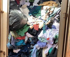 Milhares de peças de roupas são recuperadas pela PM após furto a uma lavanderia de Tapejara (PR); autor do furto é preso 