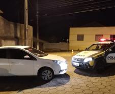 Em ações distintas, PM recupera carro roubado e encaminha um homem e um adolescente nos Campos Gerais