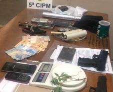 Drogas, armas e munições são apreendidas pela Polícia Militar e Polícia Civil no Noroeste do estado