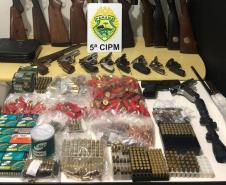 Quarta-feira é marcada por grande apreensão de armas de fogo e prisões no Noroeste do Paraná
