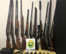 Quarta-feira é marcada por grande apreensão de armas de fogo e prisões no Noroeste do Paraná