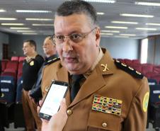 Curitiba, 30 de julho de 2019.  Passagem de Comando Diretoria de Finanças. Foto: Entrevista Cel Mauricio.