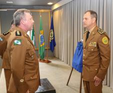 Curitiba, 30 de julho de 2019.  Passagem de Comando Diretoria de Finanças. Foto: Cel. Rothenburg Recebendo Comando da D.F. do Cel Morais.