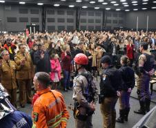 Curitiba, 04 de agosto de 2019.  Culto da Policia Militar Comunidade Alcance .